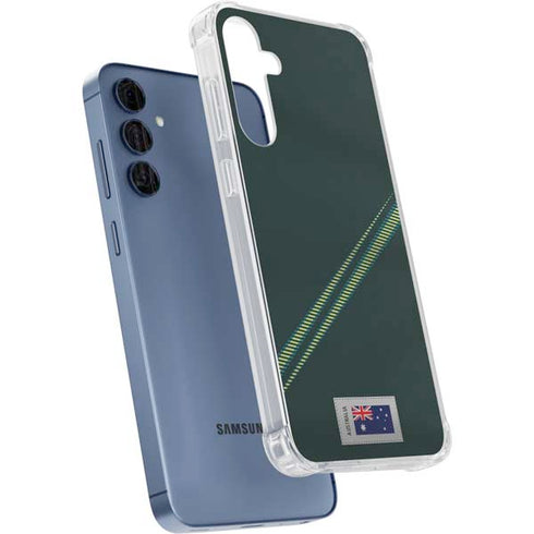 Australia Soccer Flag Galaxy A55 5G Clear Case